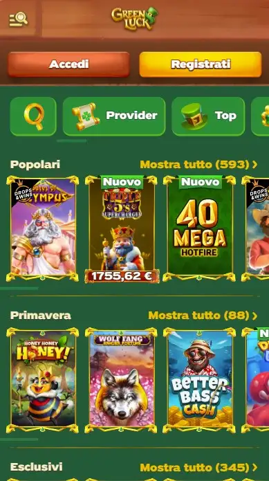 Perché Scegliere l’App Greenluck Casino